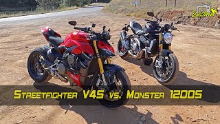 2020 Ducati Streetfighter V4 S vs. 2020 Ducati Monster 1200 S