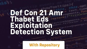 Def con 21 amr thabet eds exploitation detection system