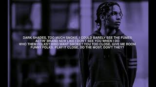 ASAP Rocky - Bad company feat. Blockboy JB (LYRICS)