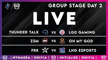 TT vs LGD | ZSM vs OMG | FRK vs LNG | Demacia Cup Day 2 | Live with Nymaera and Initialise