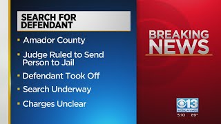 Search on for defendant who ran from Amador courthouse