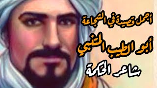 روائع أبو الطيب المتنبي قصيدة في الشجاعة .