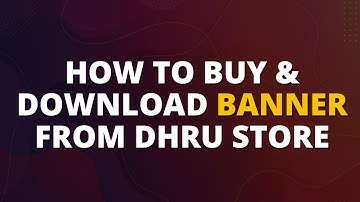 How to Buy & Download Banner from Dhru Store