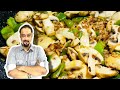 Butter garlic mushroom restaurant style  delicious garlic mushroom recipe  behindcook