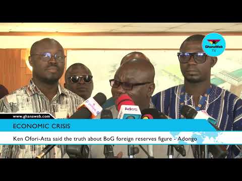 Ken Ofori Atta said the truth about BoG foreign reserves figure - Adongo