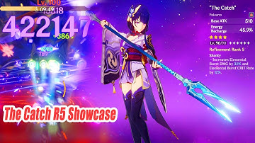 Raiden Shogun & The Catch R5 Damage Showcase Floor 12 & World - Best F2P Weapons For Ei