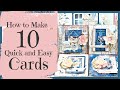 DIY Card Making Tutorial (FAST and EASY) ~ Mintay Harmony Collectiion