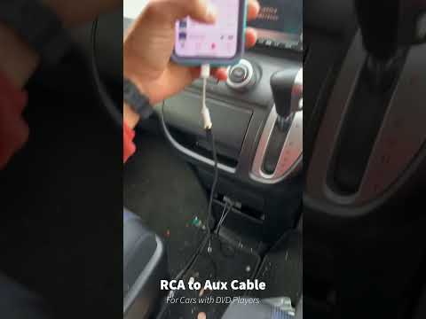How To Use RCA To AUX Cable To Play Music In Car With DVD Player