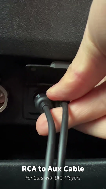 How to use RCA to AUX cable to play Music in Car with DVD Player