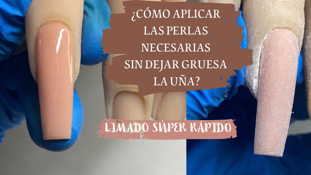 CLASE| APLICA LAS PERLAS NECESARIAS SIN DEJAR LA UÑA GRUESA Y SIN LIMAR TANTO💅🏻