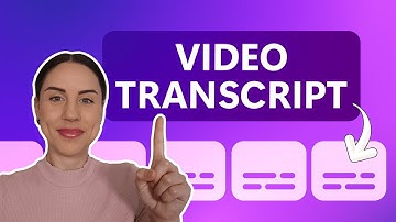 How to generate a video transcript with AI