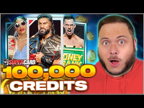 I SPENT 100,000 CREDITS on Packs in WWE SuperCard and This Happened...