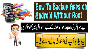 How to Backup Apps on Android Without Root  | Urdu | Hindi