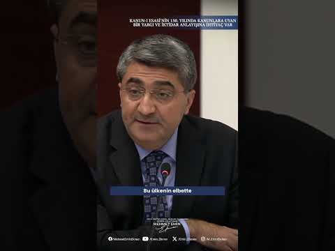 Kanun-ı Esasi'nin 150. Yılında Kanunlara Uyan Bir Yargı Ve İktidar Anlayışına İhtiyaç Var