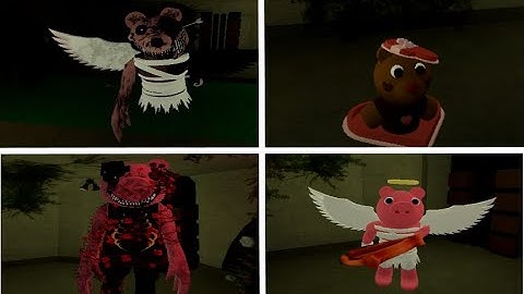 Roblox Piggy The Result Of Isolation All Valentine Day Skin Jumpscares.