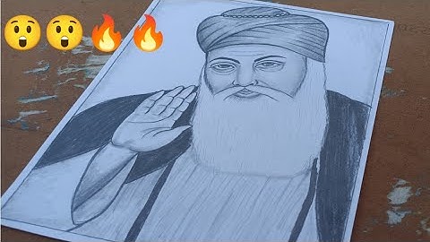How to draw Guru Nanak Dev Ji, Loomis Method , step by step