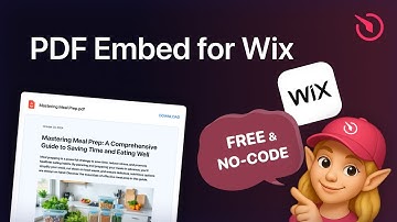 How to Add PDF Embed to Wix website [for FREE]