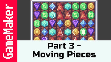 Part 3:  Moving Pieces - How to make a Match 3 Game like Candy Crush in GameMaker Studio 2