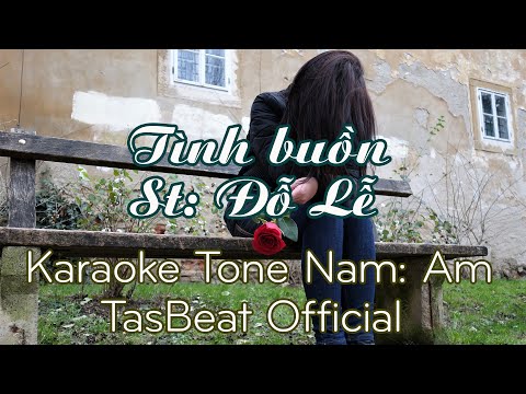Karaoke Tình Buồn - Tone Nam | TAS BEAT