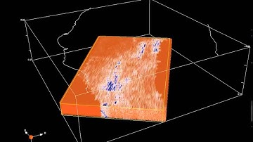 Seismic time slices through glacial deposits in Western Lake Geneva (3D)