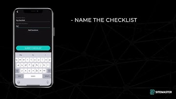 Sitemaster Demo 9 - Create Checklist Video
