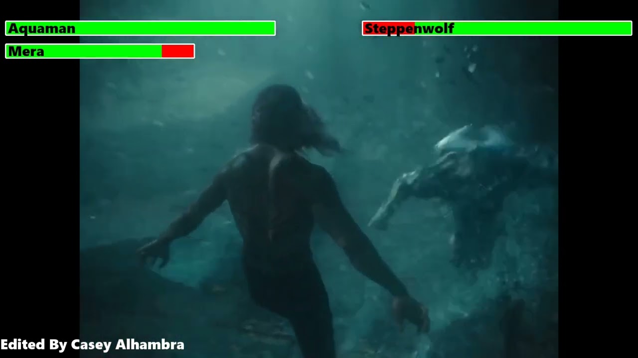 Justice League Vs Steppenwolf With Healthbars Zack Snyder's Justice League | Aquaman & Mera vs. Steppenwolf with