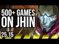 JHIN &amp; Karma vs YUNARA &amp; Lulu (ADC) | Legendary, 500+ games | KR Master | 25.15