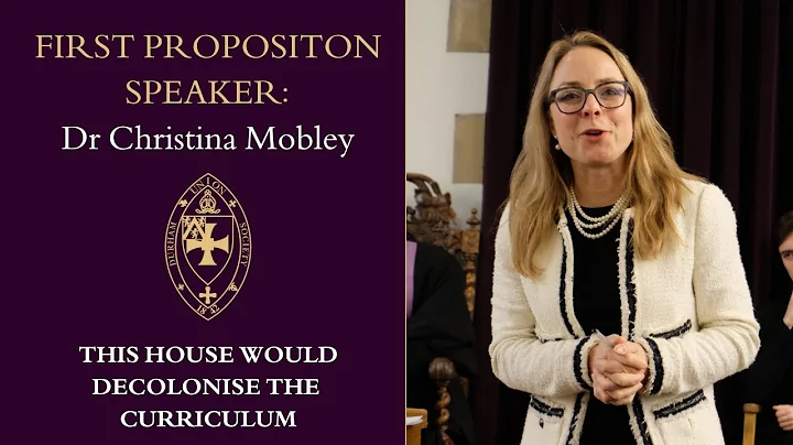 Dr Christina Mobley | This House Would Decolonise the Curriculum