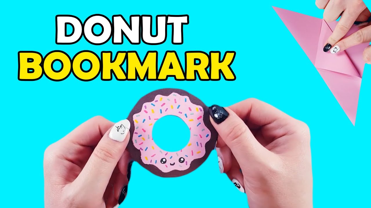 DIY DONUT BOOKMARK IDEA - AMAZING PAPER CRAFT IDEA