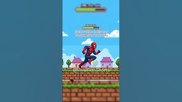 Spiderman Running in Pixel Form 🕷🕸