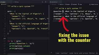Python  108.3 ： Building a Quiz system using dictionary.f244