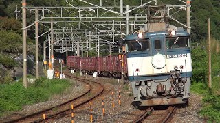 ♯251【JR貨物】伯備線貨物 3081レ EF64-1003HM付き 備中広瀬