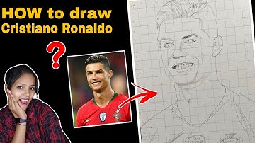 How to draw Cristiano Ronaldo/ Step by Step outline tutorial for beginners