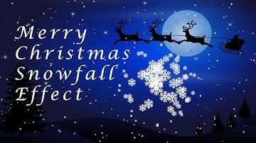 Christmas Snowfall Effect using Particles js | How to use particles.js