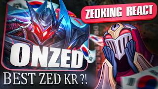 ZEDKING REACT À ONZED! MEILLEUR ZED DE CORÉE?! @onzed0604