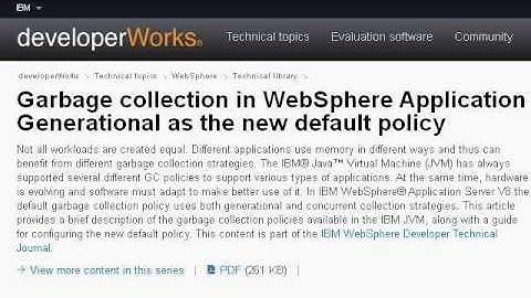 How-To Adjust The Garbage Collection On Websphere