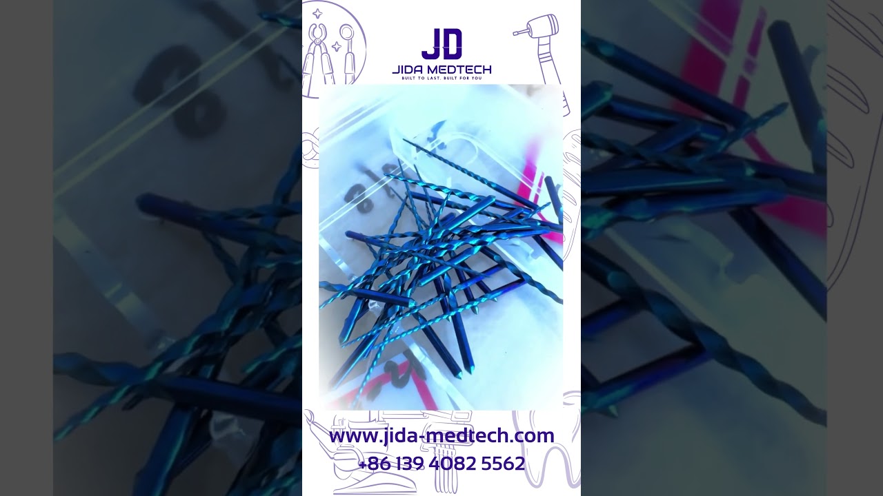 Jida Medtech Dental Rotary File endo File Manufacturing Vaccum Furnace Blue Color Heat Treatment