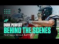 Football skills battle behind the scenes