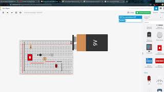 encender un led usando un DPST y una fotorresistencia en tinkercad screenshot 3
