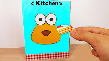 Pou In Real Life - Cardboard Game Pet