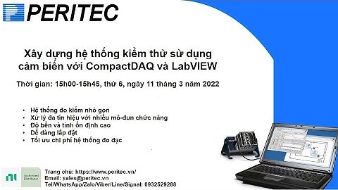 [WEBINAR] Xây dựng hệ thống kiểm thử sử dụng cảm biến với CompactDAQ và LabVIEW