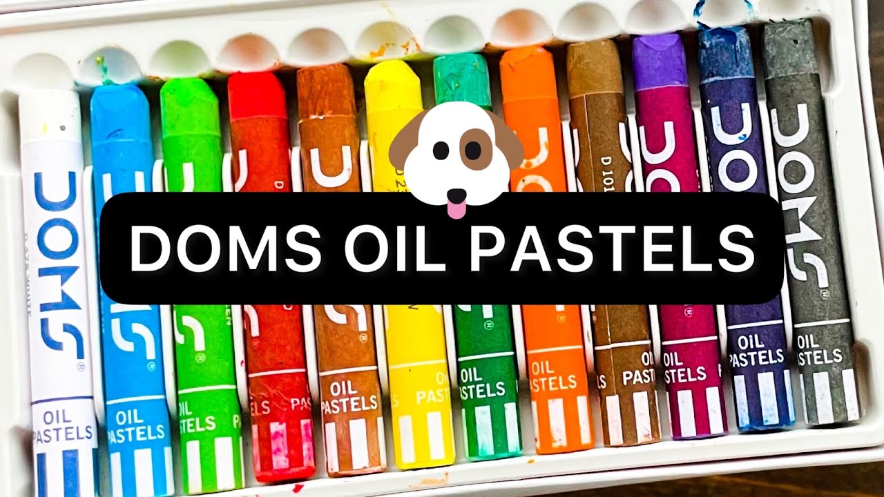 DOMS OIL PASTELS REVIEW DOMS OIL PASTELS DRAWING EASY YouTube