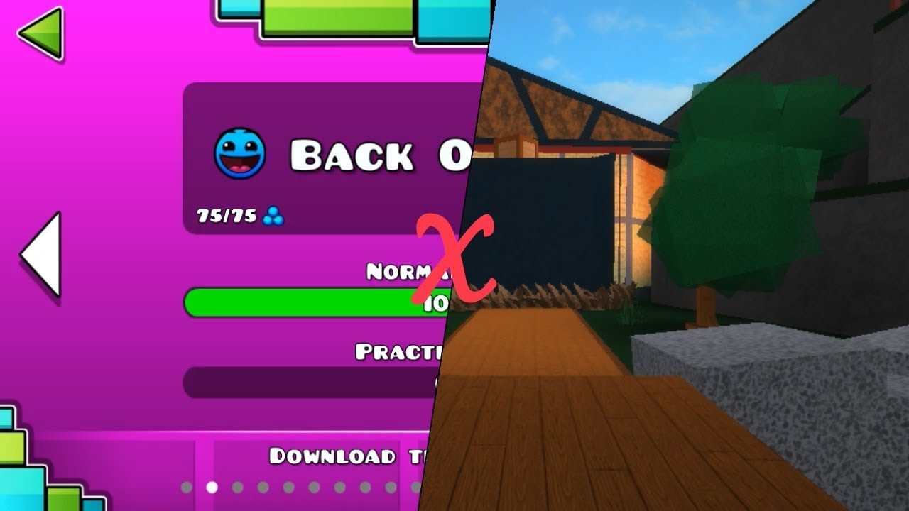 Geometry Dash Roblox Fe2 Map Test Back On Track Youtube - escape geometry dash obby new roblox