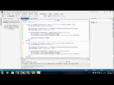 OpenFileDialog / SaveFileDialog Visual Studio 2012