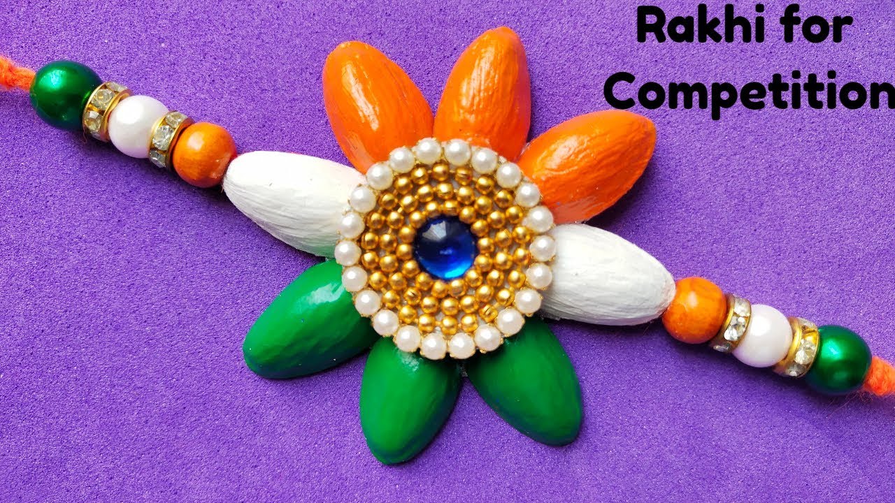 DIY Indian Tricolour Rakhi Rakhi For Kids rakhi For Competition DIY diy-indian-tricolour-rakhi-rakhi-for-kids-rakhi-for-competition-diy