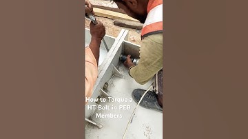 Torquing of PEB connection Bolts with Pnuematic Machine @civil @practocivil