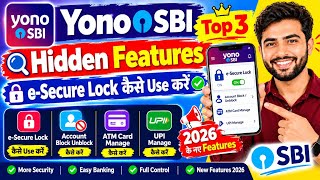 3 Hidden YONO SBI Features | How to Use YONO SBI e-Secure Lock | Top YONO SBI Features