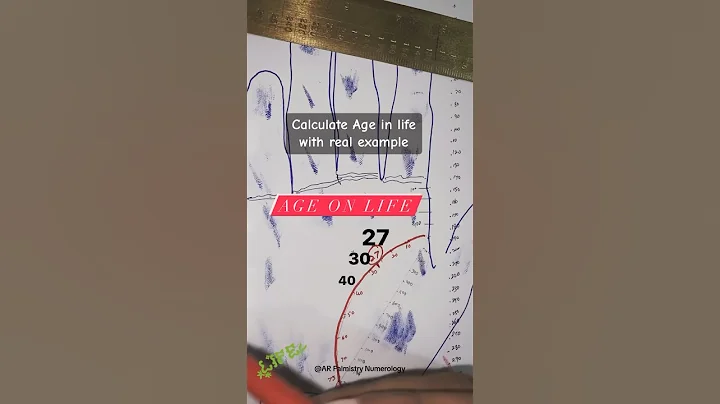AGE calculation in life line palmistry #palmistry #shorts #videos #online #learn