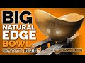 Big Natural Edge Bowl Elm Wooden Bowl Woodturning Video