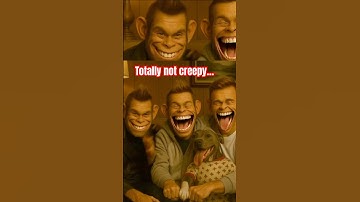 This Is What the Uncanny Valley Feels Like… And It’s Laughing 🐒💀 #Shorts #ai #creepy